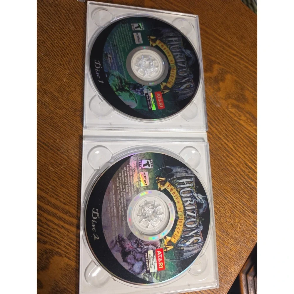 Horizons Empire Of Istaria (PC CD-ROM‎ Atari 2003) 2 CD Set